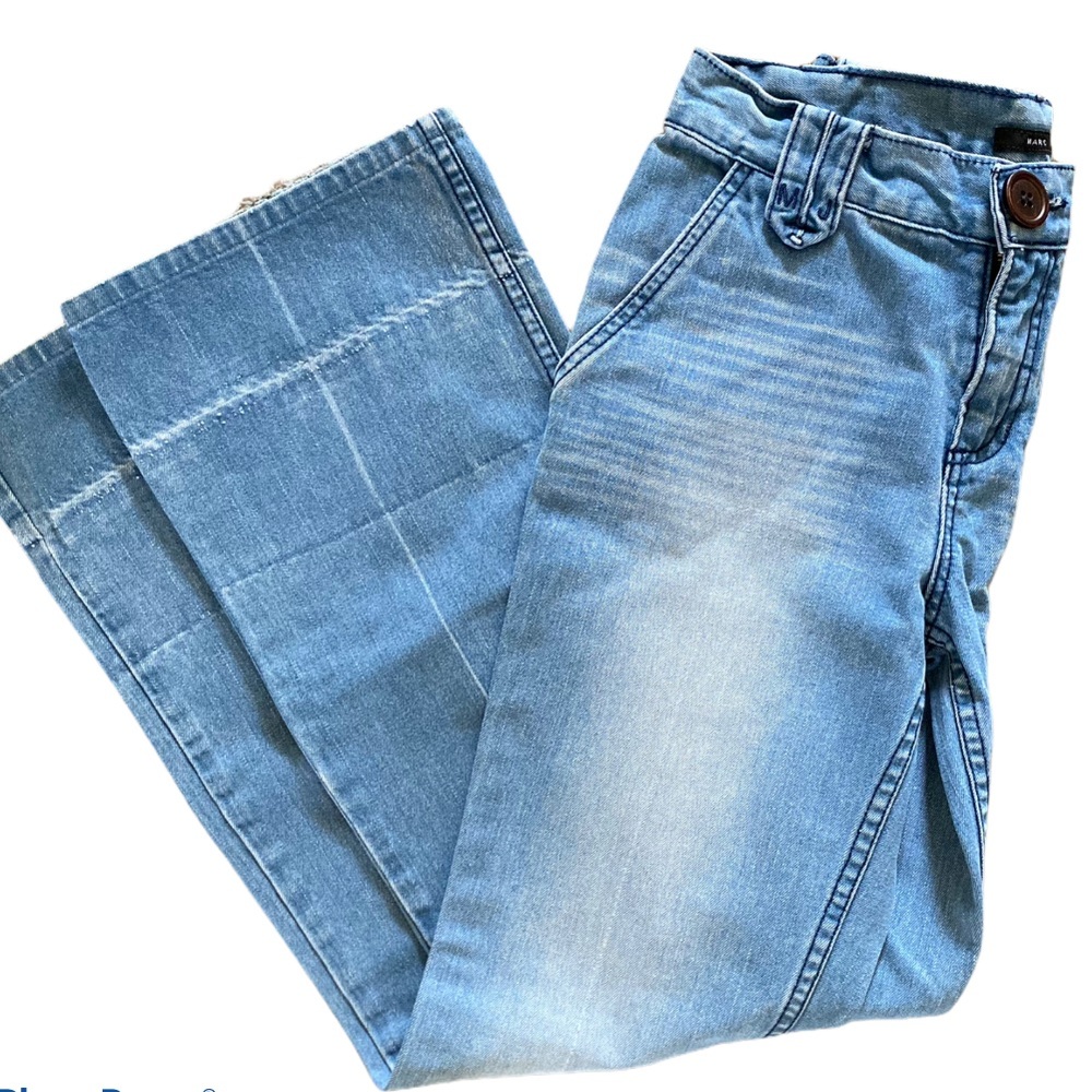 Marc Jacobs Light Wash Vintage Inspired Boho Jeans